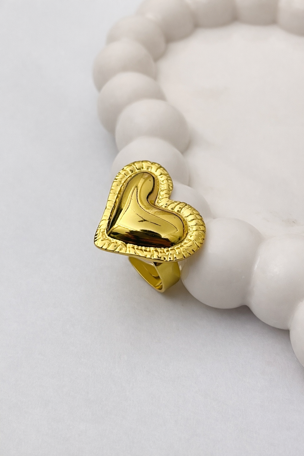 Heart Shape - Adjustable Ring ( Love Statement Ring )