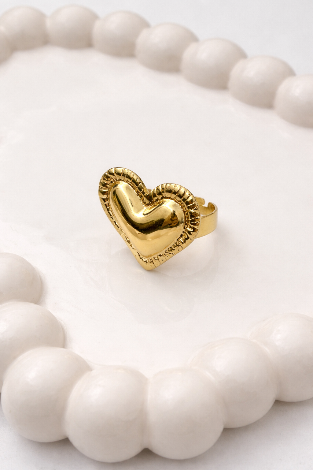 Heart Shape - Adjustable Ring ( Love Statement Ring )