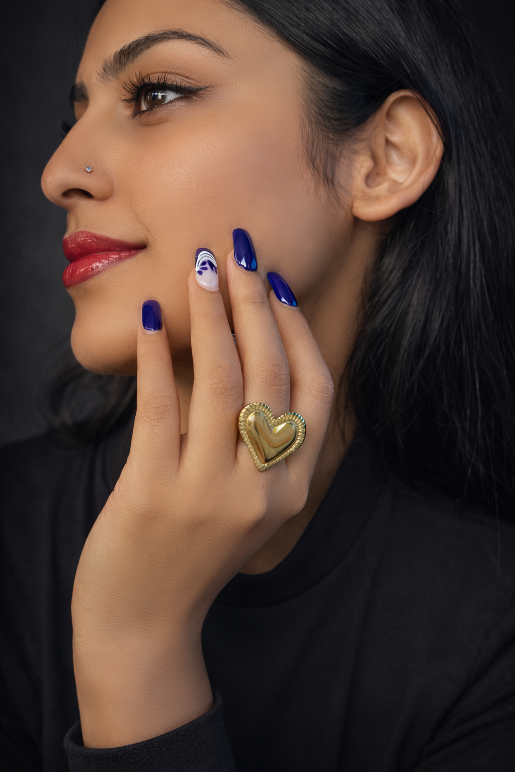 Heart Shape - Adjustable Ring ( Love Statement Ring )