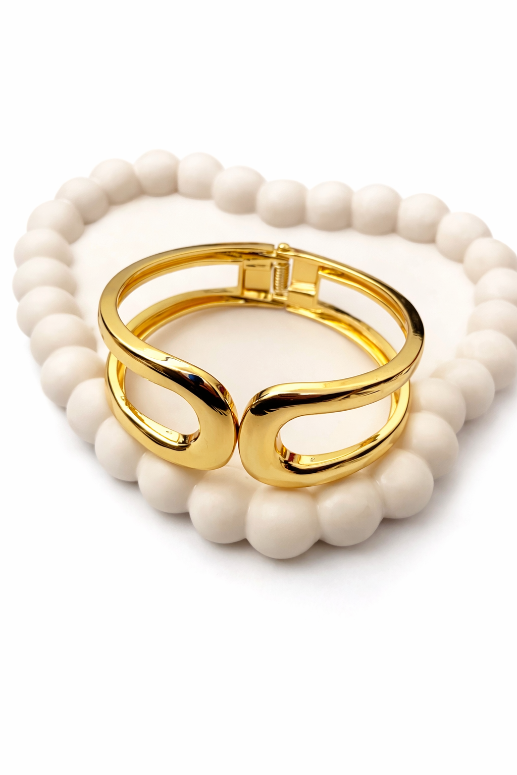 Infinity Twist Cuff Bracelet – Modern Open Statement Bangle