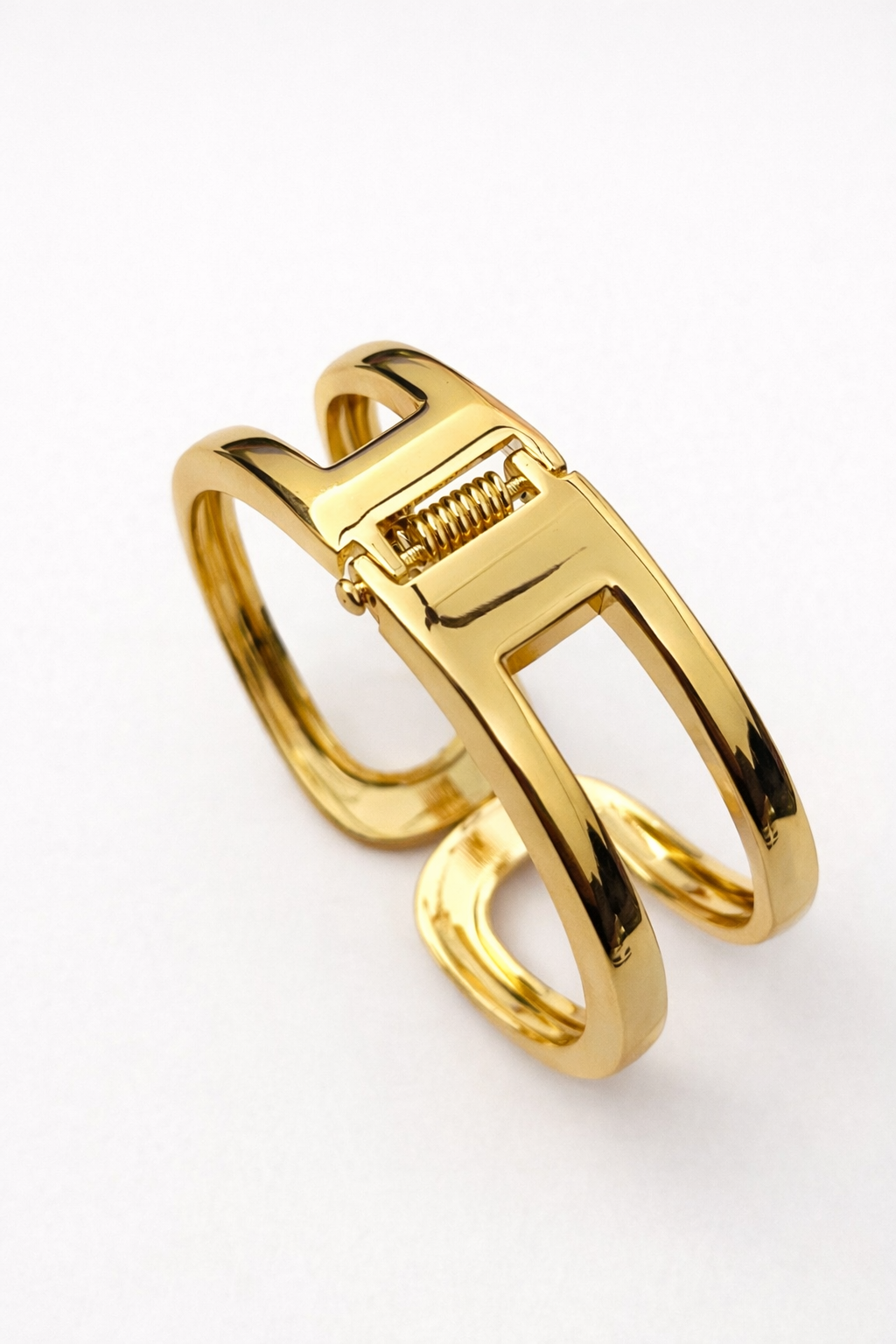 Infinity Twist Cuff Bracelet – Modern Open Statement Bangle