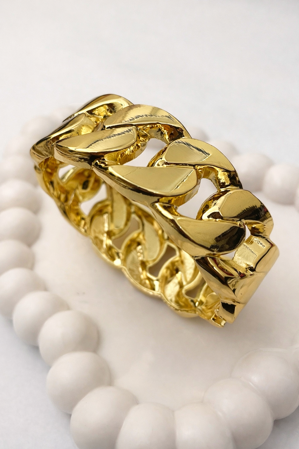 Chunky Chain Cuff Bracelet – Bold Link Statement Bangle