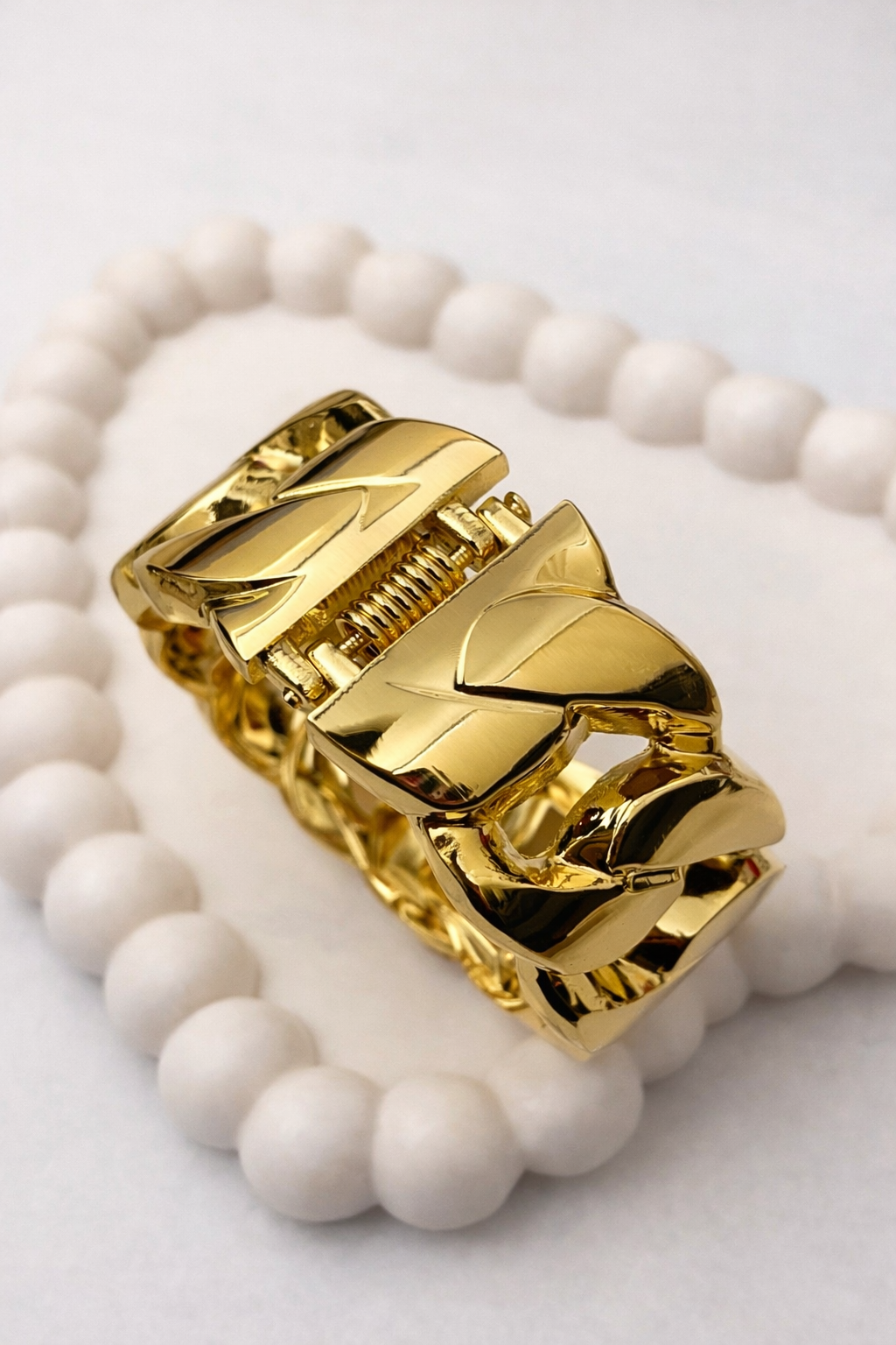 Chunky Chain Cuff Bracelet – Bold Link Statement Bangle