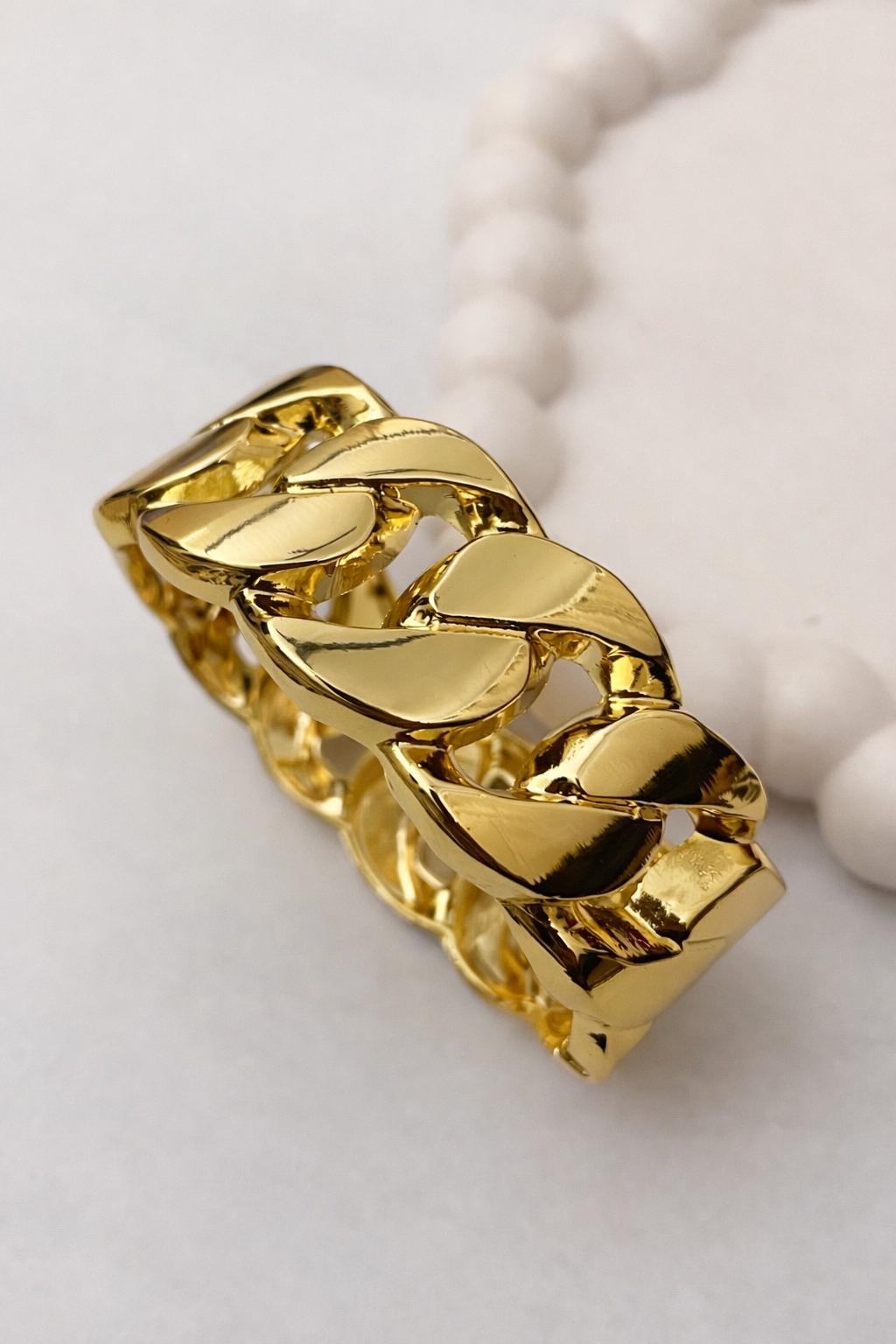 Chunky Chain Cuff Bracelet – Bold Link Statement Bangle