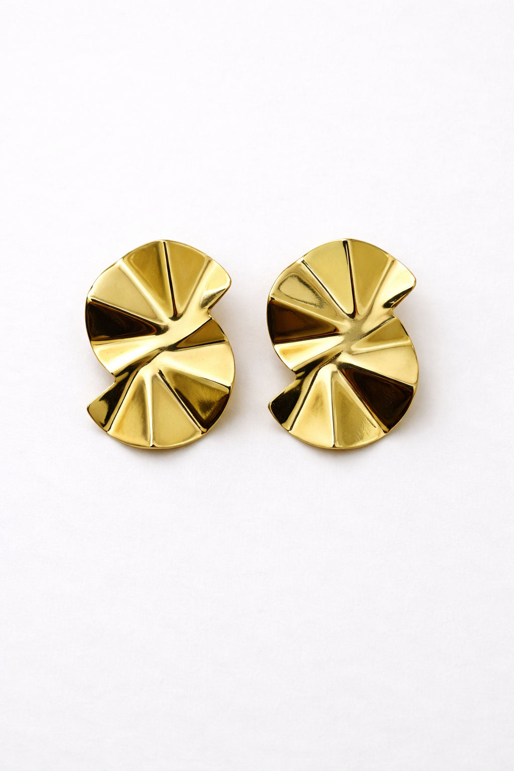 Textured Disc Earrings – Bold Statement Studs