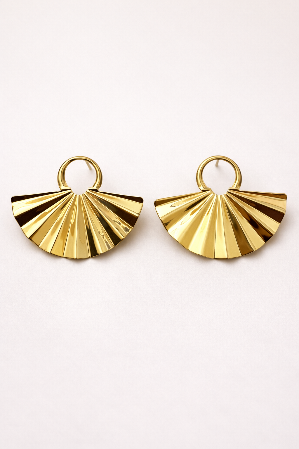 Fan Drop Earrings – Modern Statement Design