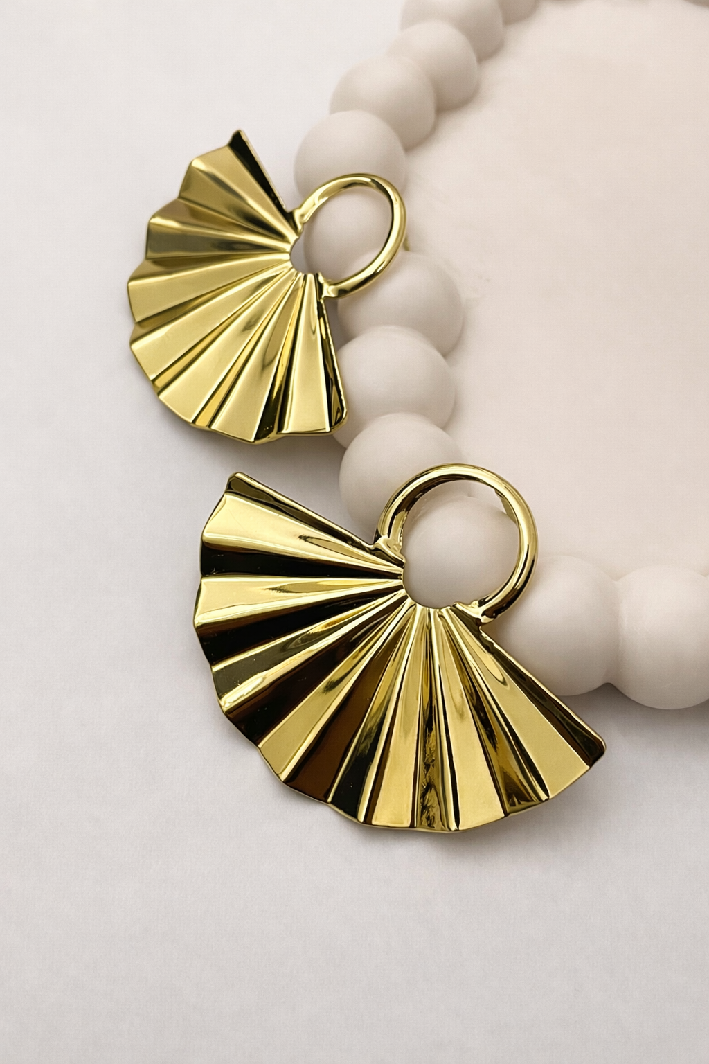 Fan Drop Earrings – Modern Statement Design