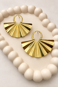 Fan Drop Earrings – Modern Statement Design