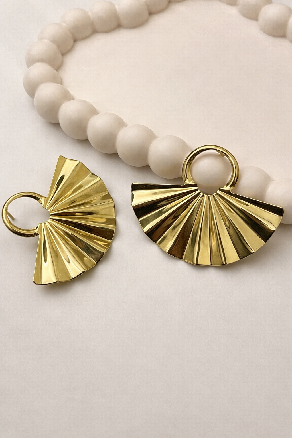 Fan Drop Earrings – Modern Statement Design